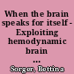 When the brain speaks for itself - Exploiting hemodynamic brain signals for motor-independent communication